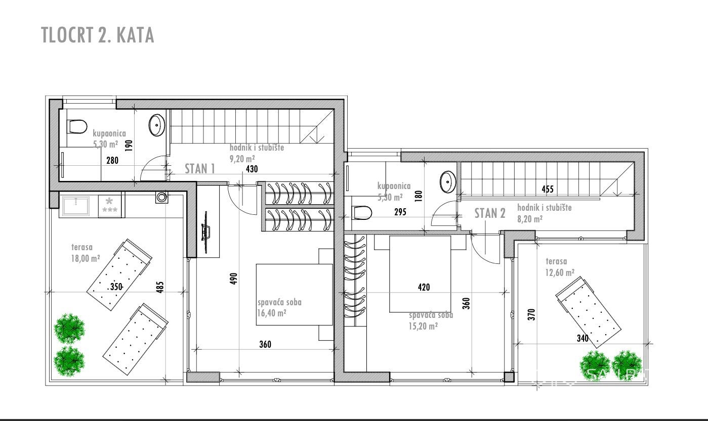 Bibinje 4 S Stan 134 M2 U Duplex Ku i S Pogledom Na More I Bazenom