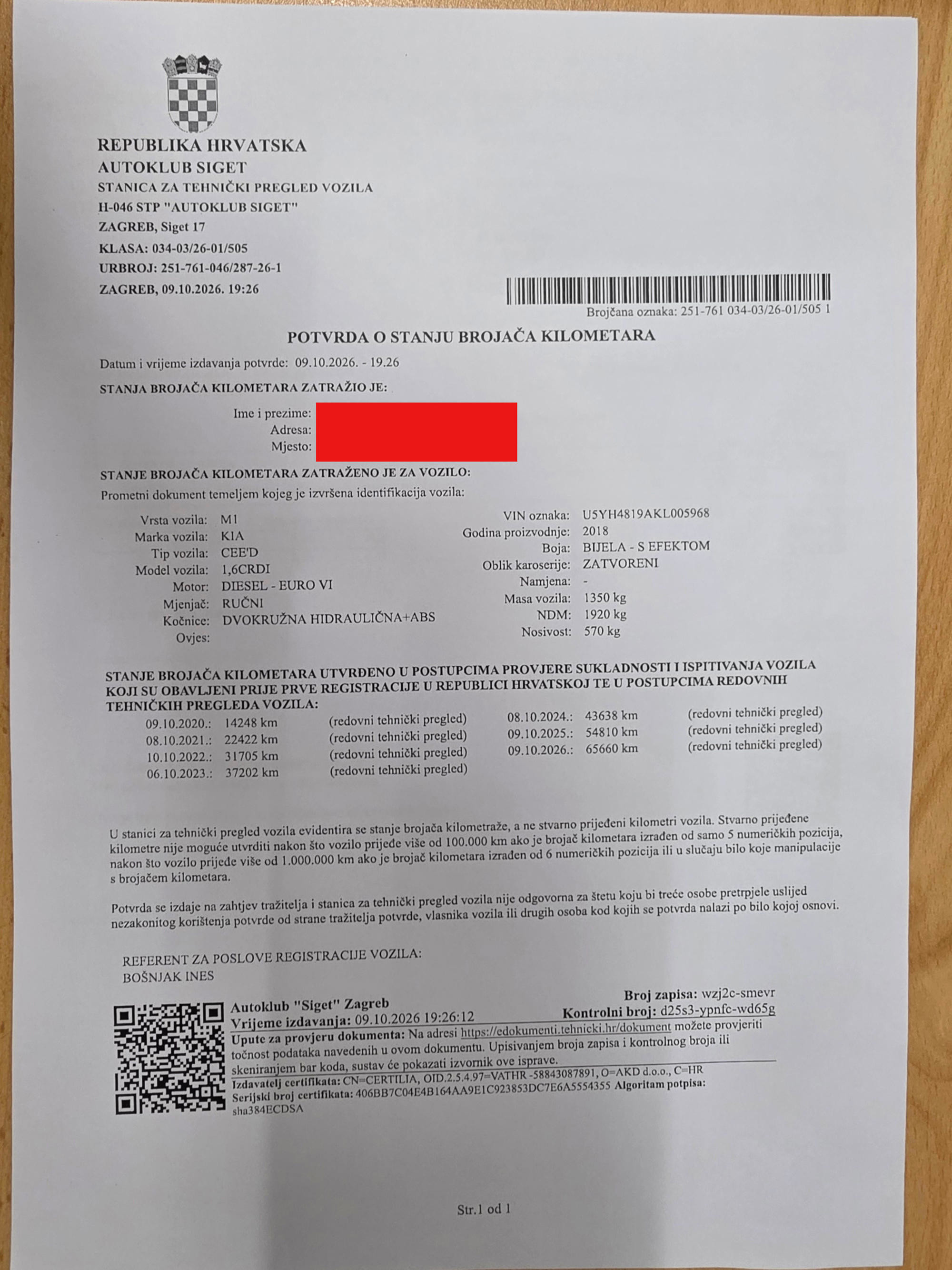 Kia Ceed SW, 10/2018g, 66tis km, reg do 10/2027, prvi vlasnik, garažiran, fotografija 4