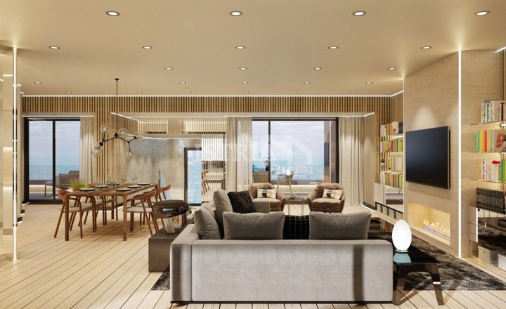 Luksuzan dvoetažni penthouse prvi red uz more sa otvorenim pogledom na more i Rovinj