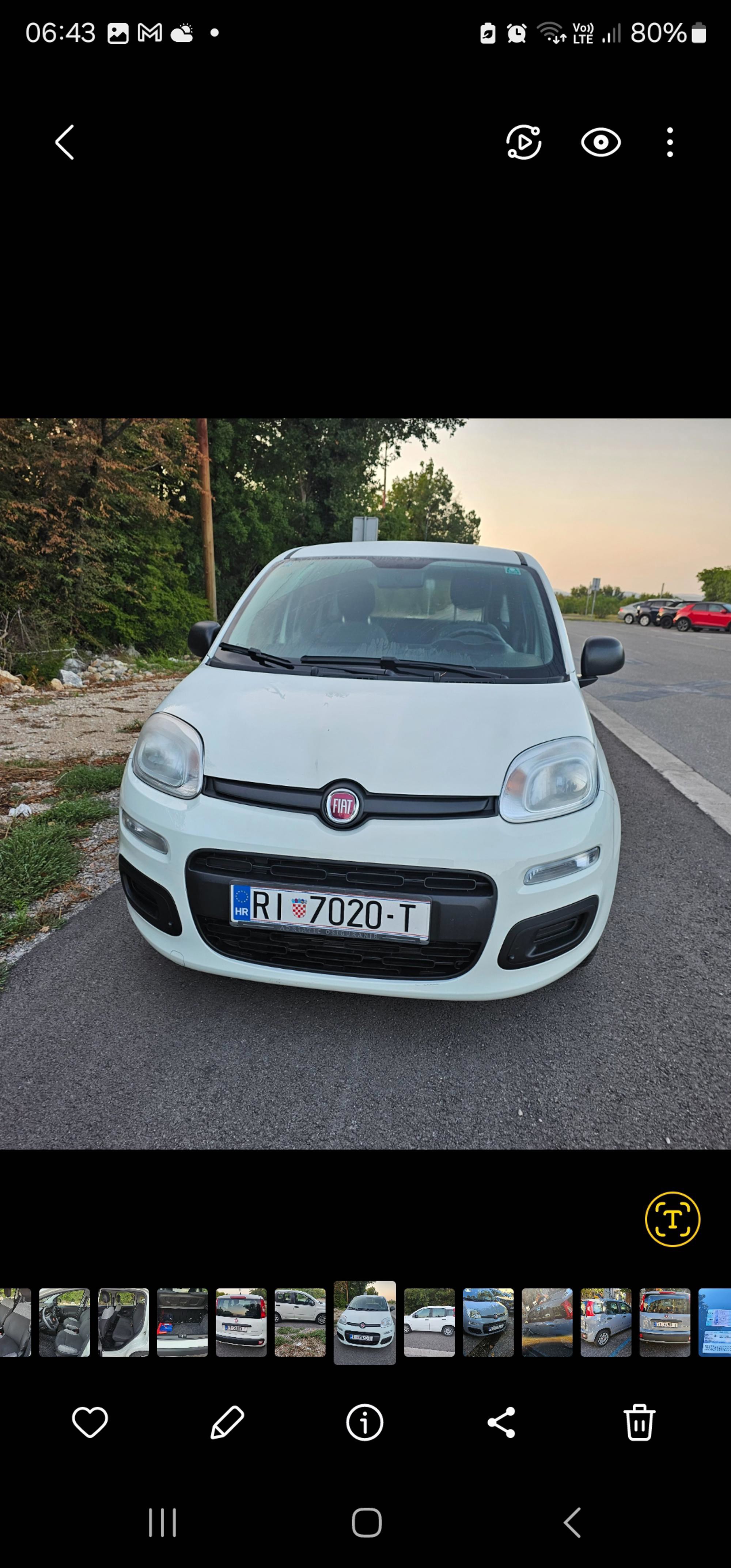 Fiat Panda Hybrid 1.0 67000 km2022.g 8200eura, fotografija 2