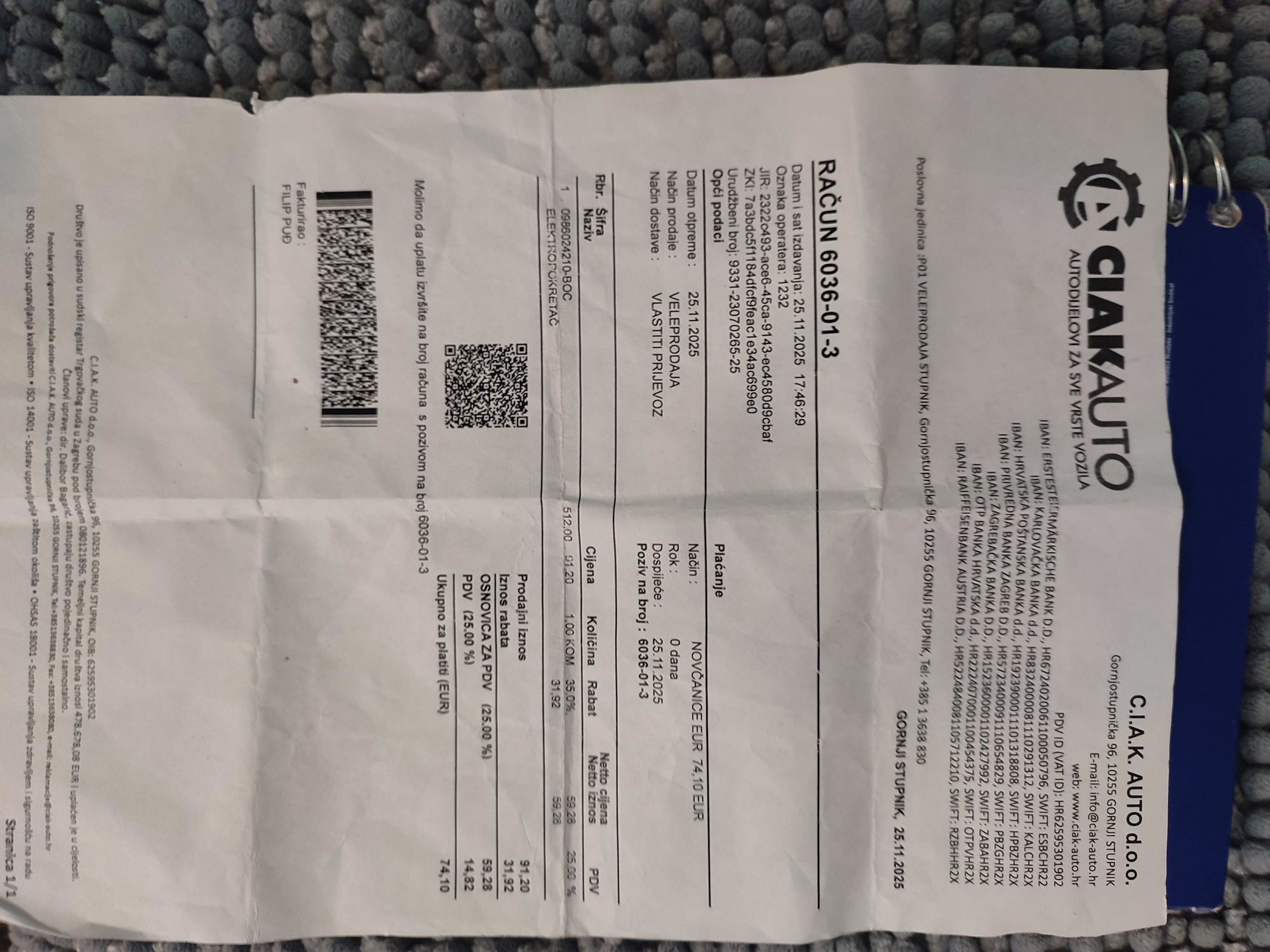 FIAT PUNTO 1.2. 2004 god 158000 KM,KLIMA,REGISTRIRAN DO 07/2027, fotografija 11