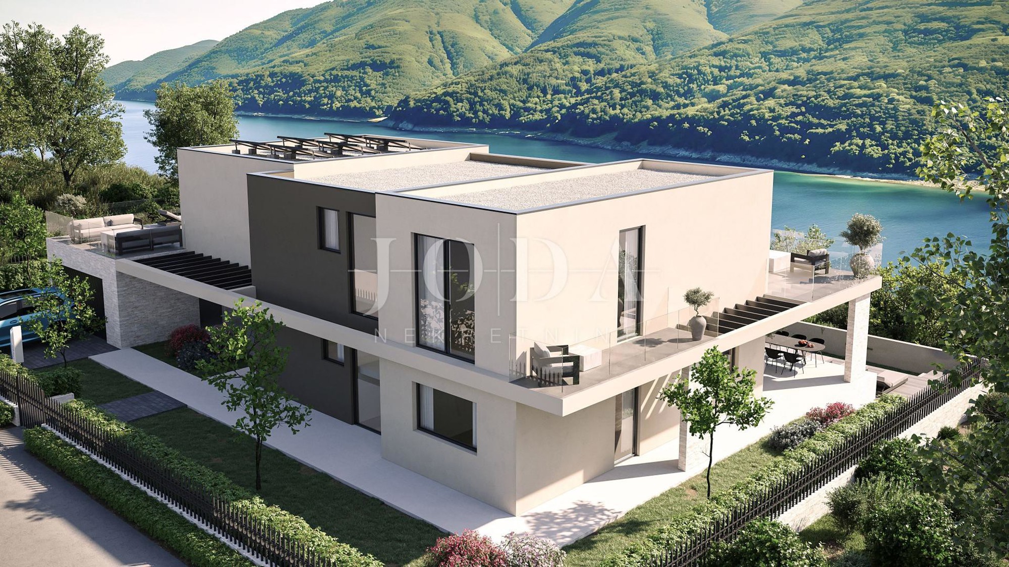 Labin, okolica, Villa u fazi roh-bau, na moru sa jedinstveni — slika 1