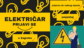Traži se ⚡️𝗘𝗹𝗲𝗸𝘁𝗿𝗶𝗰̌𝗮𝗿⚡️ u Zagrebu 🇭🇷