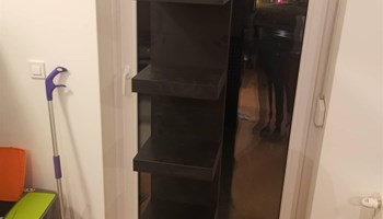 IKEA Lack Zidni Regal Crno-Smeđi 30x190 cm