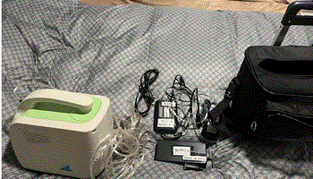 Inhalator prijenosni s torbom, baterijom i adapterima