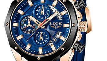 LIGE Klasični luksuzni plavi kvarcni analogni vodootporni ručni sat Cijena