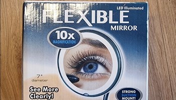 Fleksibilno LED kozmetičko zrcalo s povećanjem