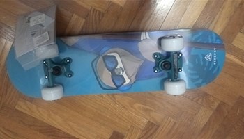 Plavi skateboard ljenivac
