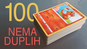 100x Pokemon karte BEZ DUPLIH 50x Pokemoni 50x energije original EN