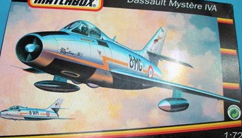 Maketa aviona - avion Dassault Mystere IV A 1/72 PP