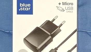 Blue Star - Zidni punjač + kabel Micro USB 2A