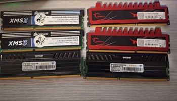 RAM  pločiće 2x4GB (Corsair,Patriot, G.Skill)